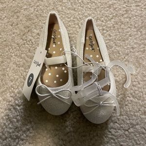 Cat&Jack White glitter size 7 shoes